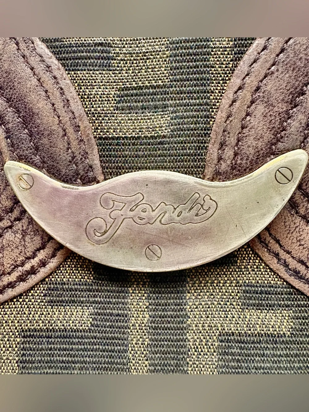 Fendi Zucca Crescent Logo  Wallet